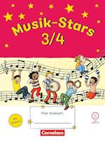Musik-Stars - Grundwissen 3./4. Schuljahr - Übungsheft mit Lösungen und Audio-CD