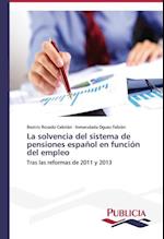 La solvencia del sistema de pensiones español en función del empleo