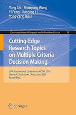 Cutting-Edge Research Topics on Multiple Criteria Decision Making