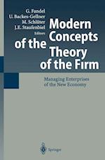 Modern Concepts of the Theory of the Firm