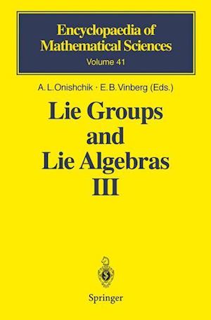Lie Groups and Lie Algebras III