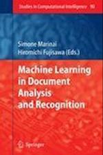 Machine Learning in Document Analysis and Recognition