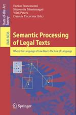 Semantic Processing of Legal Texts