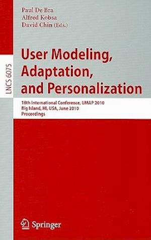 User Modeling, Adaptation, and Personalization