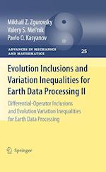 Evolution Inclusions and Variation Inequalities for Earth Data Processing II