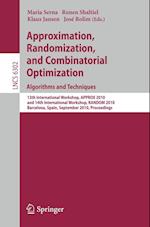Approximation, Randomization, and Combinatorial  Optimization. Algorithms and Techniques