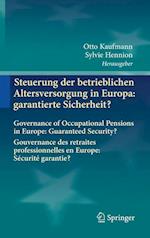 Steuerung der betrieblichen Altersversorgung in Europa: garantierte Sicherheit?