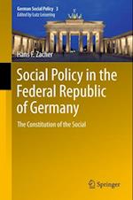 Social Policy in the Federal Republic of Germany