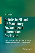 Deficits in EU and US Mandatory Environmental Information Disclosure