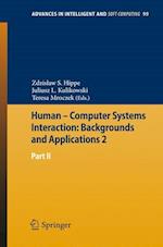 Human – Computer Systems Interaction: Backgrounds and Applications 2