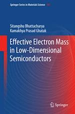 Effective Electron Mass in Low-Dimensional Semiconductors