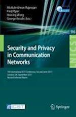 Security and Privacy in Communication Networks