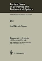 Econometric Analysis of Discrete Choice
