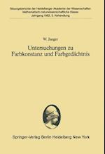 Untersuchungen zu Farbkonstanz und Farbgedächtnis