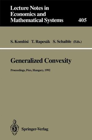 Generalized Convexity