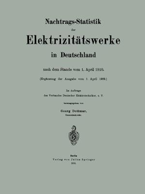 Nachtrags-Statistik der Elektrizitätswerke in Deutschland