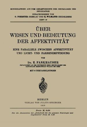 Über Wesen und Bedeutung der Affektivität