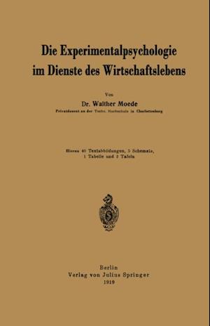 Die Experimentalpsychologie im Dienste des Wirtschaftslebens