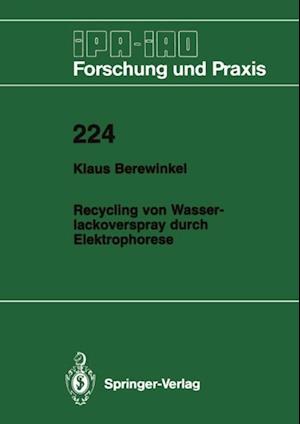 Recycling von Wasserlackoverspray durch Elektrophorese