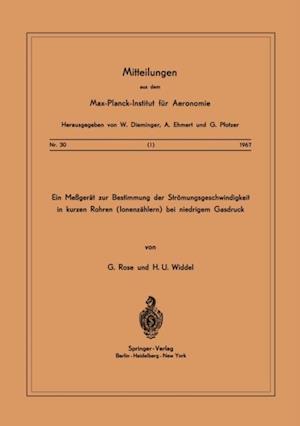 Ein Messgerät zur Bestimmung der Strömungsgeschwindigkeit in Kurzen Rohren ( Ionenzählern ) Bei Niedrigem Gasdruck