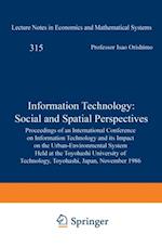 Information Technology: Social and Spatial Perspectives