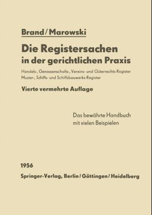 Die Registersachen in der gerichtlichen Praxis