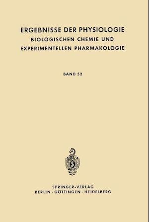 Ergebnisse Der Physiologie Biologischen Chemie Und Experimentellen Pharmakologie