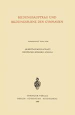 Bildungsauftrag und Bildungspläne der Gymnasien