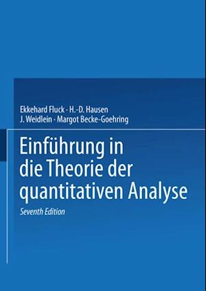 Einführung in die Theorie der quantitativen Analyse