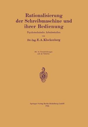 Rationalisierung der Schreibmaschine und ihrer Bedienung