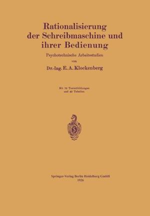 Rationalisierung der Schreibmaschine und ihrer Bedienung