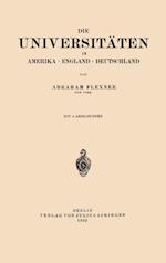 Die Universitäten in Amerika · England · Deutschland