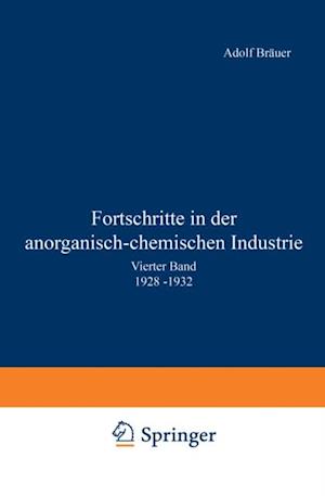 Fortschritte in der anorganisch-chemischen Industrie