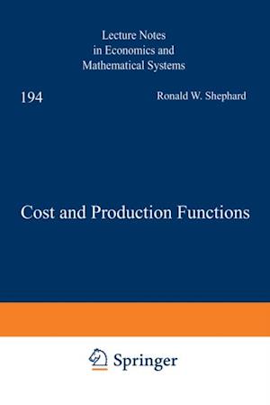 Cost and Production Functions