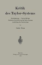 Kritik Des Taylor-Systems