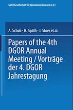 Vorträge der Jahrestagung 1974 DGOR Papers of the Annual Meeting