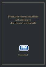 Technisch-wissenschaftliche Abhandlungen der Osram-Gesellschaft