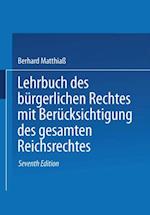 Lehrbuch des Bürgerlichen Rechtes