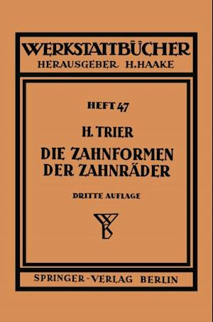 Die Zahnformen der Zahnräder