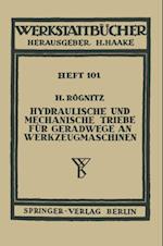 Hydraulische und mechanische Triebe für Geradwege an Werkzeugmaschinen