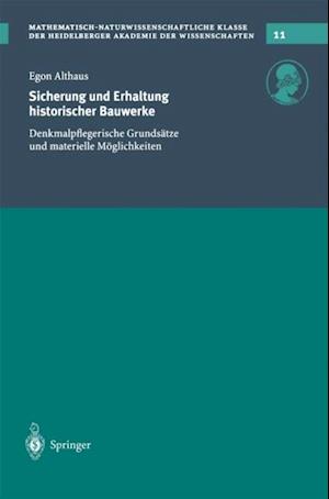 Sicherung und Erhaltung historischer Bauwerke