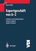 Exportgeschäft von A–Z