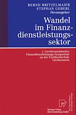 Wandel im Finanzdienstleistungssektor