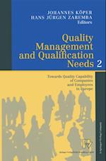 Quality Management and Qualification Needs 2