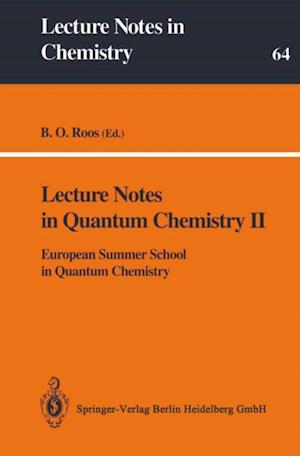 Lecture Notes in Quantum Chemistry II