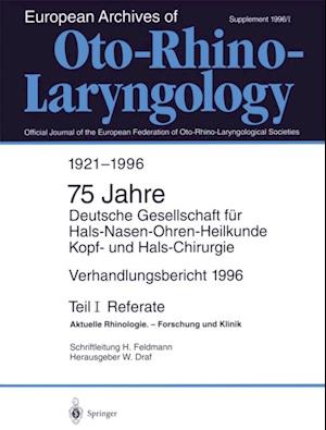 Verhandlungsbericht 1996 der Deutschen Gesellschaft für Hals-Nasen-Ohren-Heilkunde, Kopf- und Hals-Chirurgie