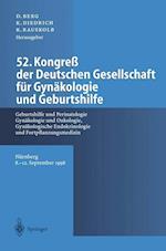 52. Kongress Der Deutschen Gesellschaft fur Gynakologie und Geburtshilfe