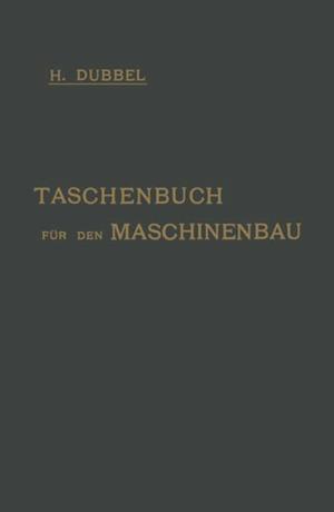 Taschenbuch für den Maschinenbau