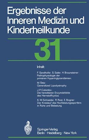 Ergebnisse der Inneren Medizin und Kinderheilkunde