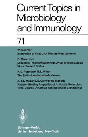 Current Topics in Microbiology and Immunology / Ergebnisse der Mikrobiologie und Immunitatsforschung